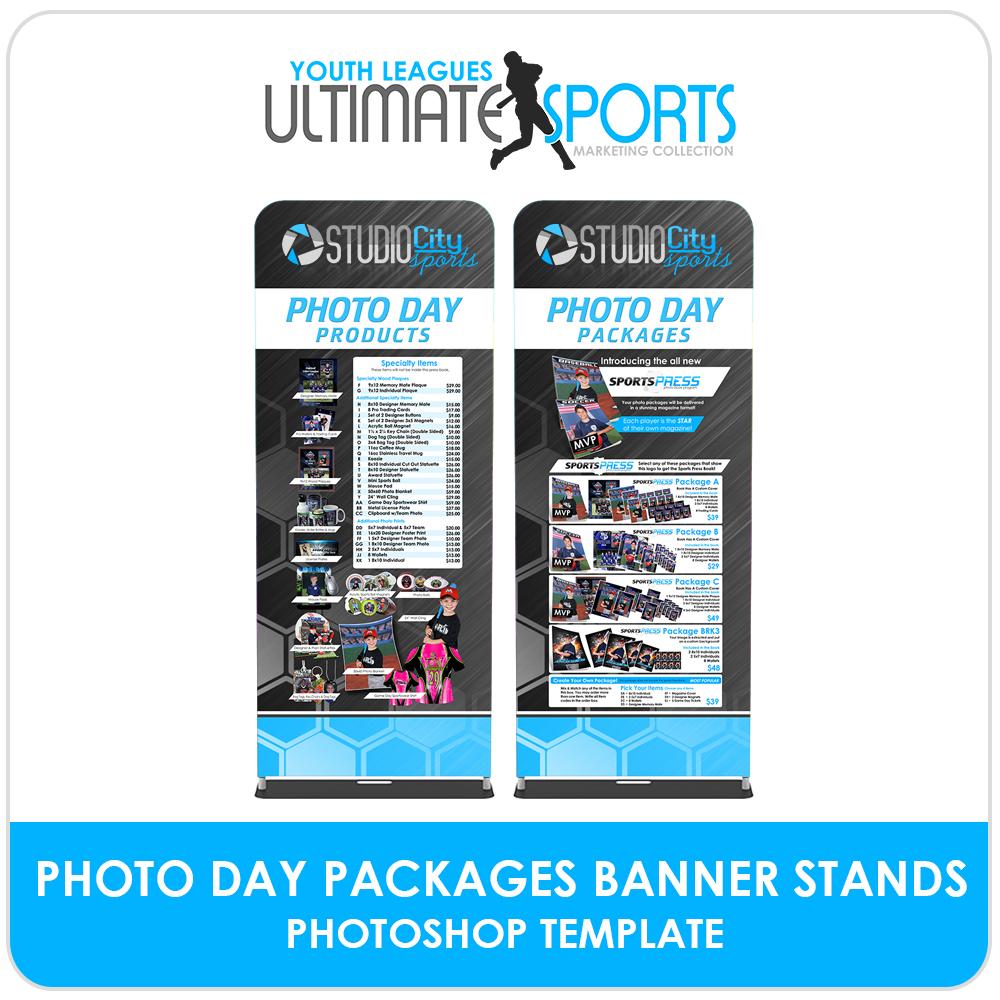 Photo Day Order Form Banner Stands - Ultimate Youth Sports Marketing Templates-Photoshop Template - Photo Solutions
