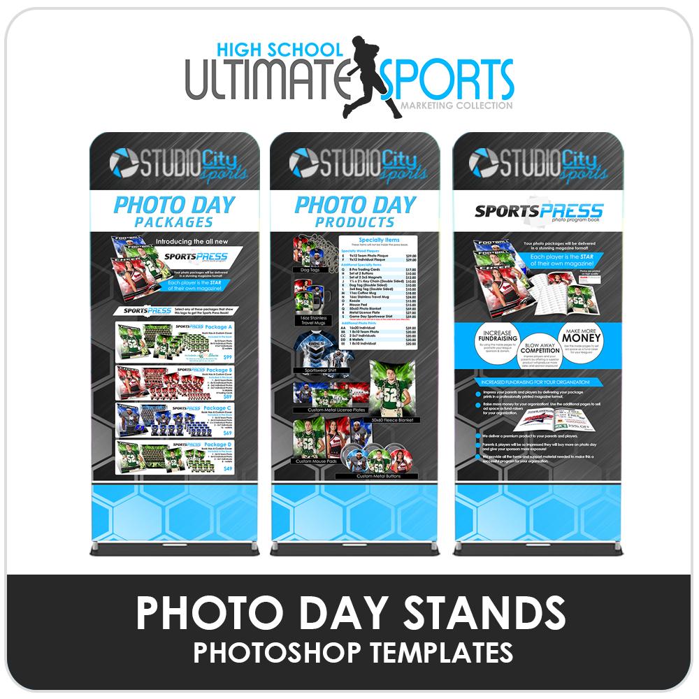 Photo Day Banner Program Banner Stands - Ultimate High School Sports Marketing Templates-Photoshop Template - Photo Solutions