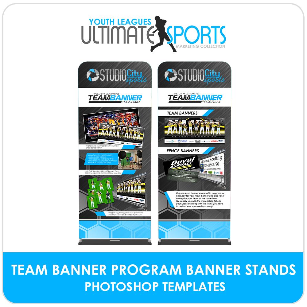 Team Banner Program Banner Stands - Ultimate Youth Sports Marketing Templates-Photoshop Template - Photo Solutions