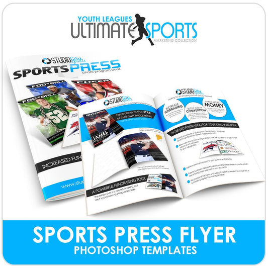 SportsPress League Brochure - Ultimate Youth Sports Marketing Templates-Photoshop Template - Photo Solutions