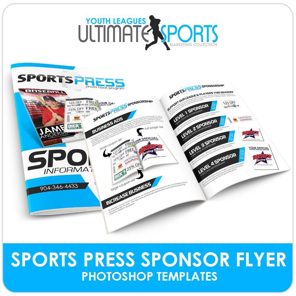 SportsPress Sponsor Brochure - Ultimate Youth Sports Marketing Templates-Photoshop Template - Photo Solutions