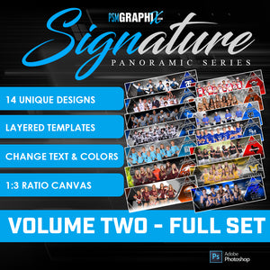 Bundle Template Set - Signature Series Panoramics - Volume 2-Photoshop Template - PSMGraphix