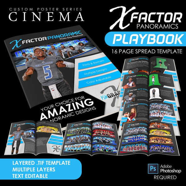 X FACTOR Panoramic Template Pack & Marketing Bundle - Limited Time Special-Photoshop Template - PSMGraphix
