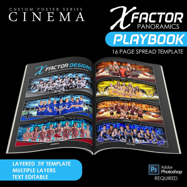 X FACTOR Panoramic Template Pack & Marketing Bundle - Limited Time Special-Photoshop Template - PSMGraphix