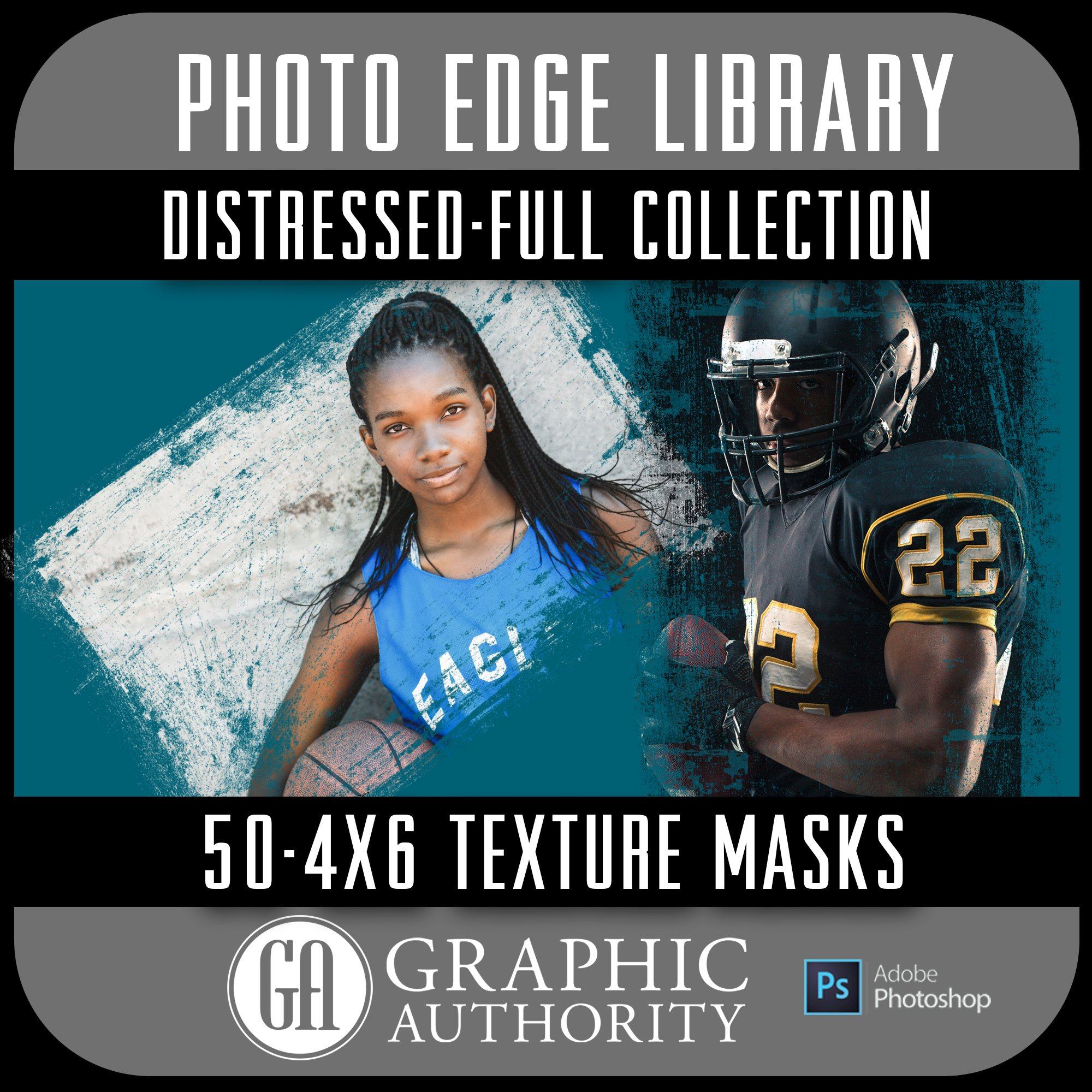 Distessed Edges Photo Edge Library - Distressed Edges 4x6 - Full Collection – PSMGraphix