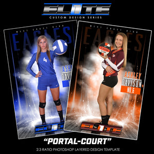 Portal Court - Elite Series - Player Banner & Poster Photoshop Template-Photoshop Template - PSMGraphix