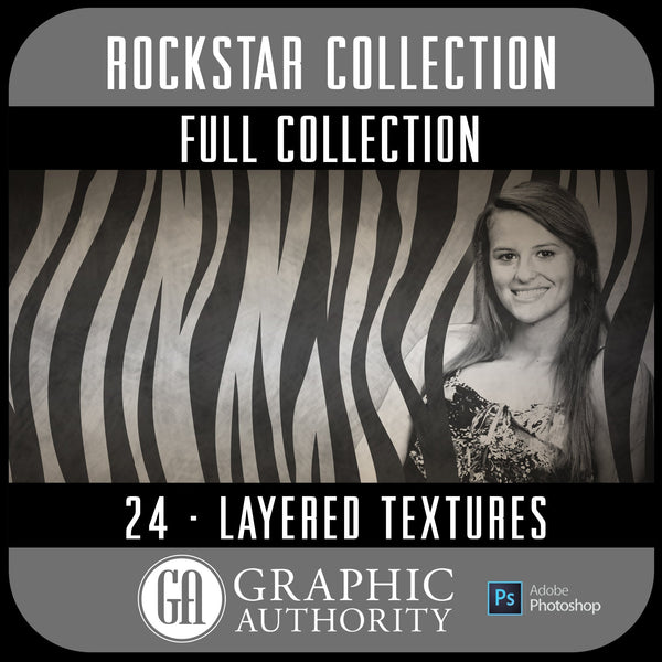 ROCKSTAR - Layered Textures - Full Collection-Photoshop Template - Graphic Authority