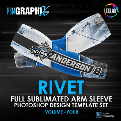 Rivet - V4 - Arm Sleeve Photoshop Template-Photoshop Template - PSMGraphix