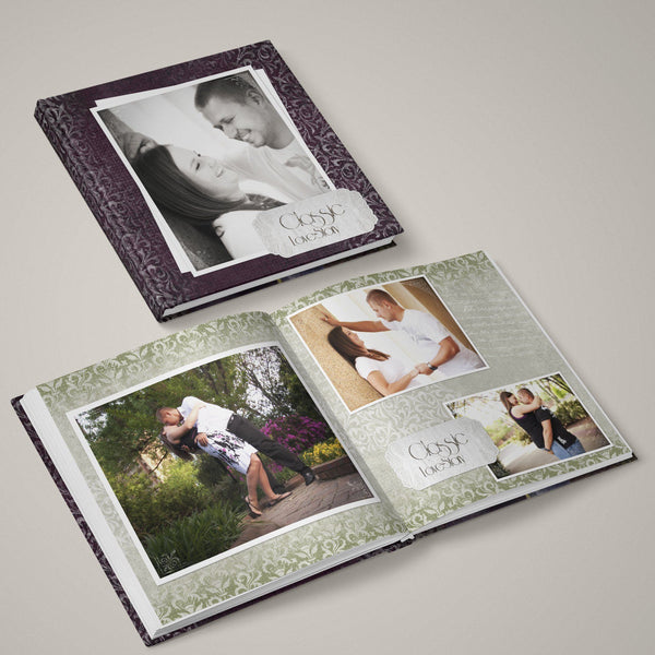 Romance - Classic Love Story - 12x24 - Album Spreads-Photoshop Template - Graphic Authority