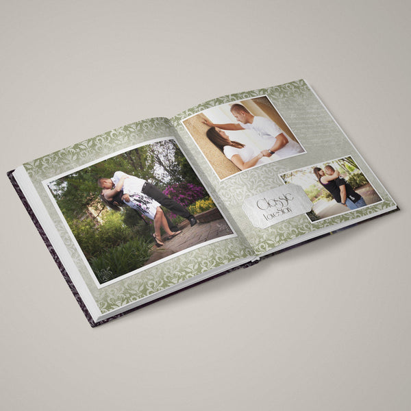 Romance - Classic Love Story - 12x24 - Album Spreads-Photoshop Template - Graphic Authority