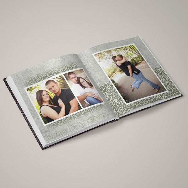 Romance - Classic Love Story - 12x24 - Album Spreads-Photoshop Template - Graphic Authority