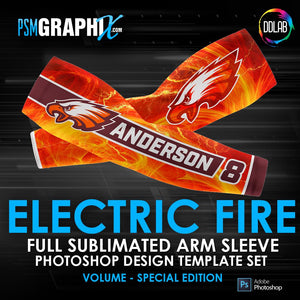 Electric - Special Edition - Arm Sleeve Photoshop Template-Photoshop Template - PSMGraphix