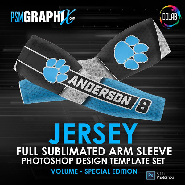 Jersey - Special Edition - Arm Sleeve Photoshop Template-Photoshop Template - PSMGraphix