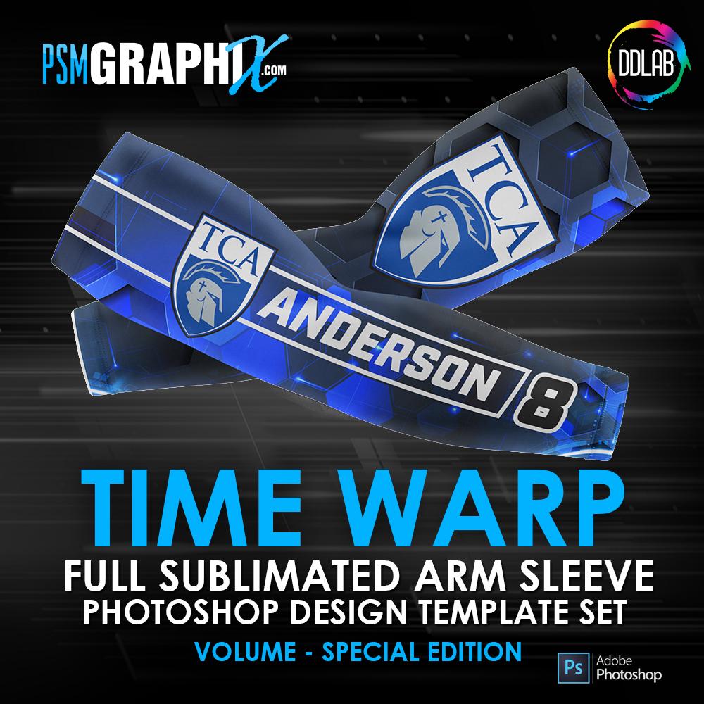 Time Warp - Special Edition - Arm Sleeve Photoshop Template-Photoshop Template - PSMGraphix
