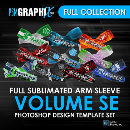LIMITED TIME - Arm Sleeve Special Bundle-Photoshop Template - PSMGraphix