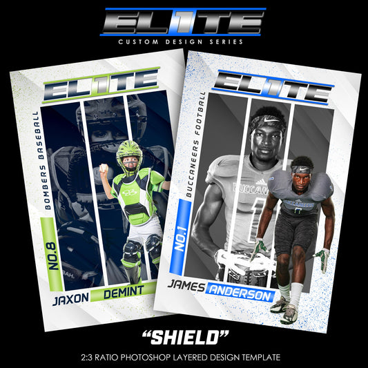 Shield - Elite Series - Player Banner & Poster Photoshop Template-Photoshop Template - PSMGraphix