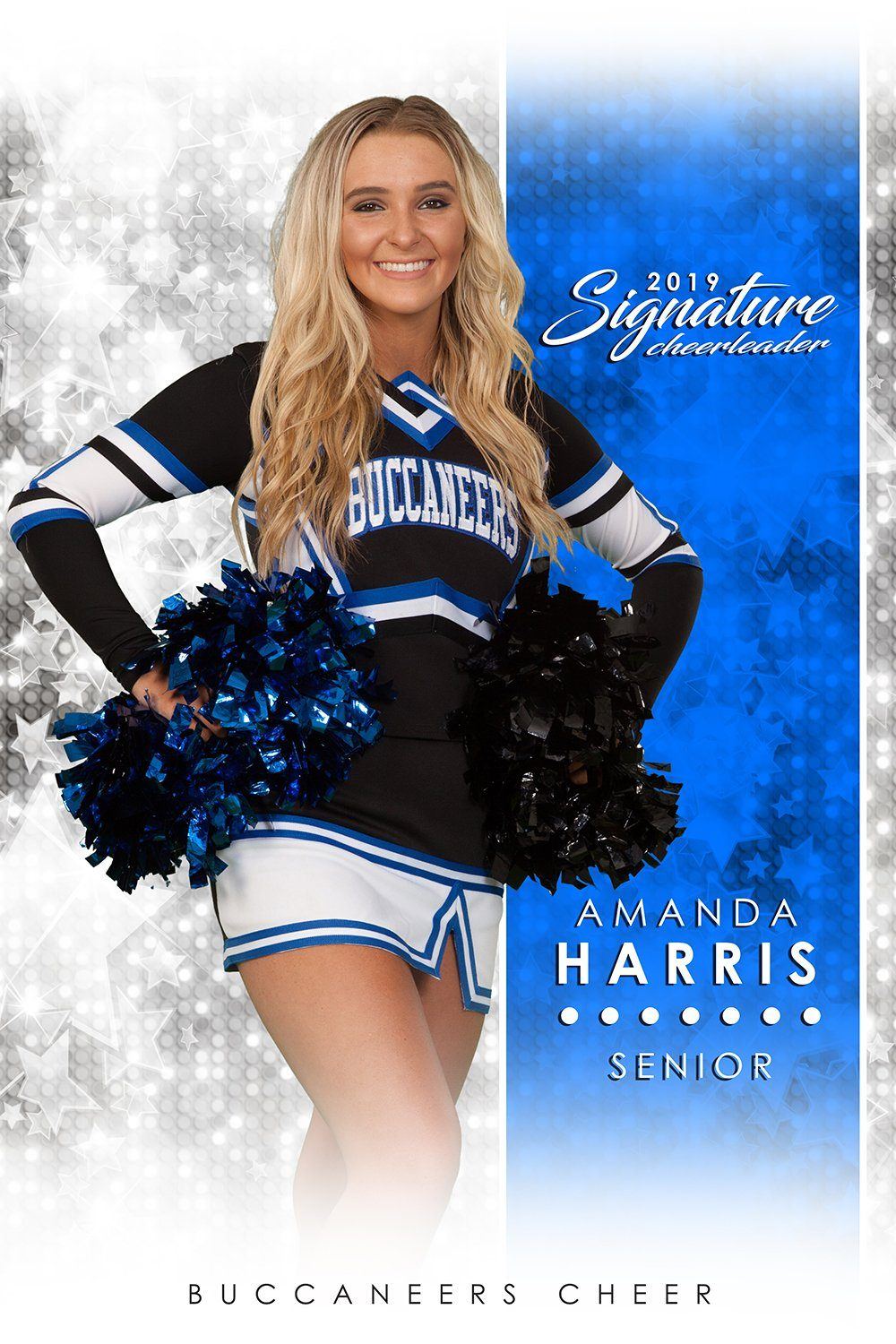 Cheer - v.1 - Signature Player - V Poster/Banner-Photoshop Template - Photo Solutions
