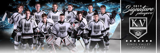 Hockey - v.1 - Signature Player - Team Panoramic-Photoshop Template - Photo Solutions