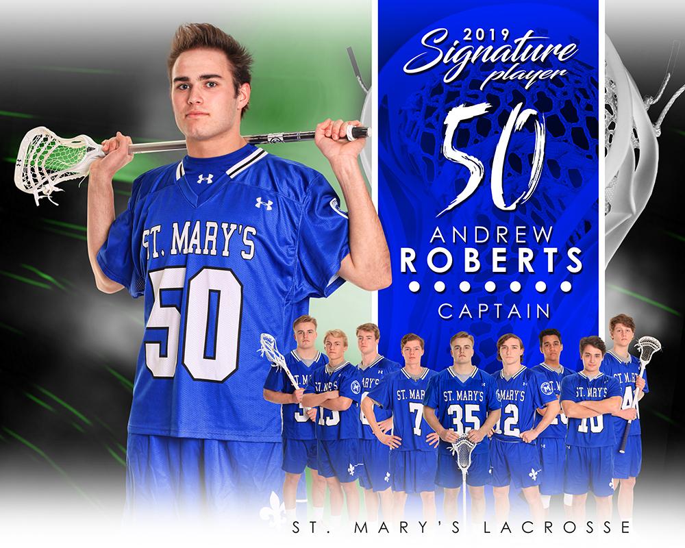 Lacrosse - v.1 - Signature Player - H T&I Poster/Banner-Photoshop Template - Photo Solutions