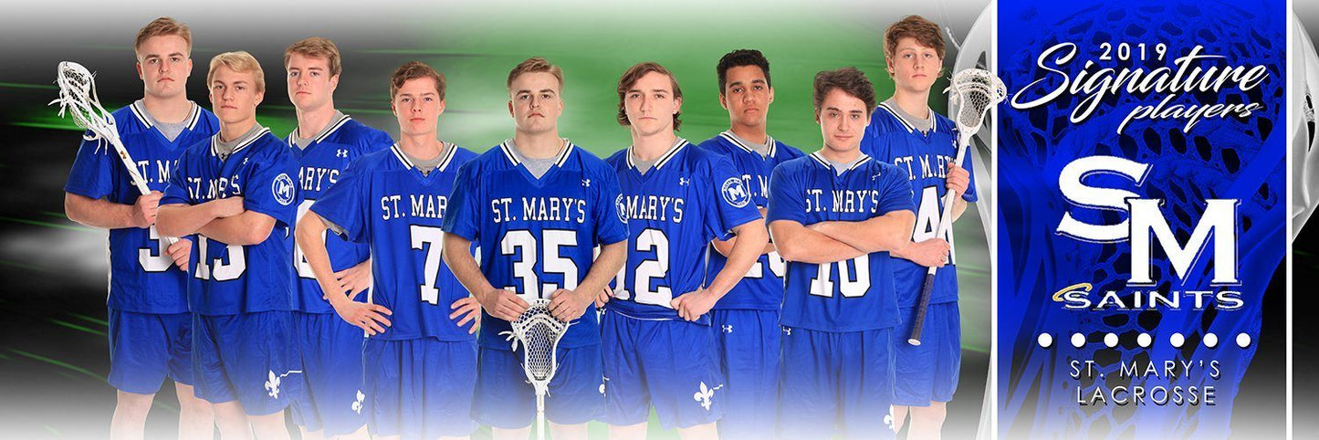Lacrosse - v.1 - Signature Player - Team Panoramic-Photoshop Template - Photo Solutions