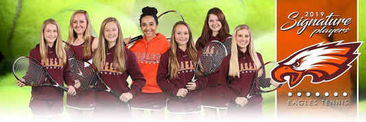 Tennis - v.1 - Signature Player - Team Panoramic-Photoshop Template - Photo Solutions