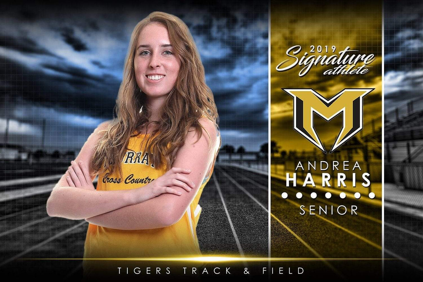 Track & Field - v.1 - Signature Player - H Poster/Banner-Photoshop Template - Photo Solutions