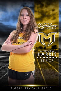 Track & Field - v.1 - Signature Player - V Poster/Banner-Photoshop Template - Photo Solutions