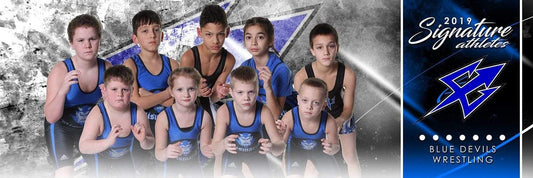 Wrestling - v.1 - Signature Player - Team Panoramic-Photoshop Template - Photo Solutions