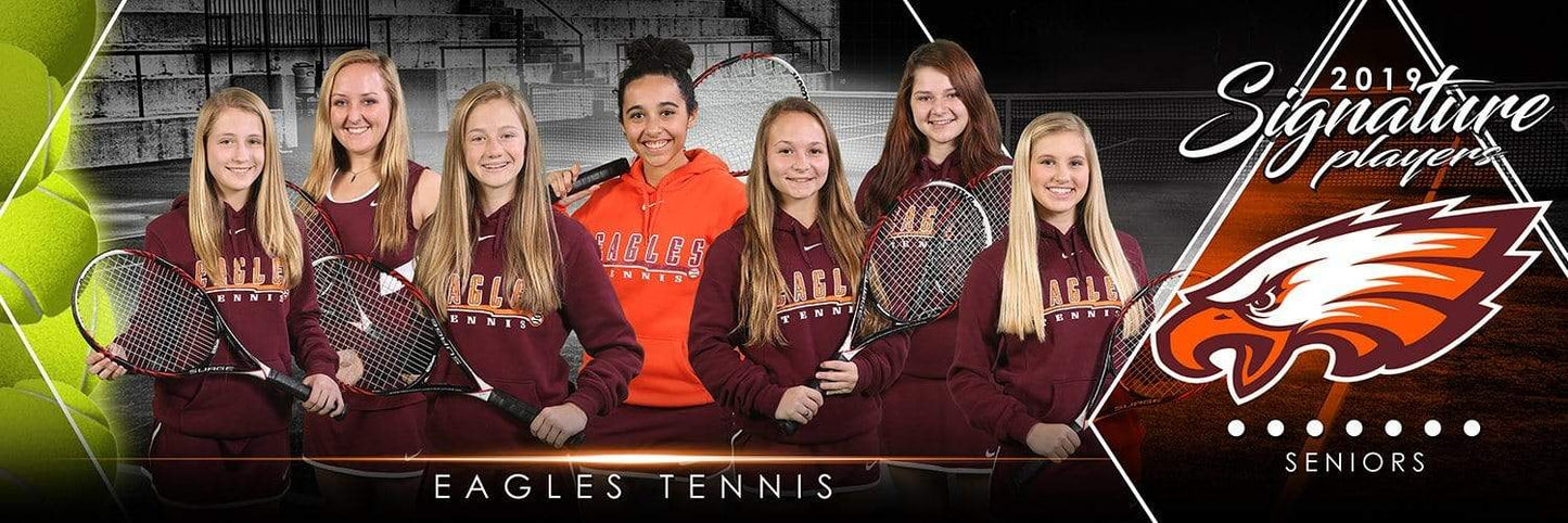 Tennis - v.2 - Signature Player - Team Panoramic-Photoshop Template - Photo Solutions