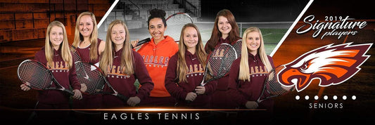 Tennis - v.3 - Signature Player - Team Panoramic-Photoshop Template - Photo Solutions