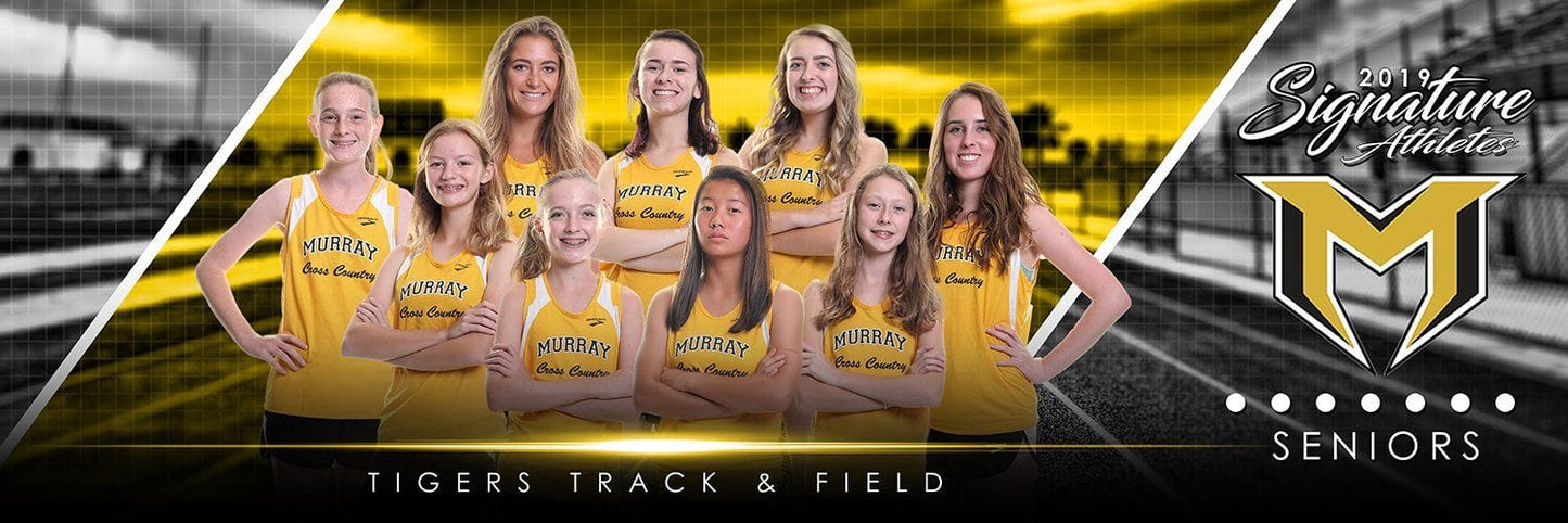 Track & Field - v.3 - Signature Player - Team Panoramic-Photoshop Template - Photo Solutions