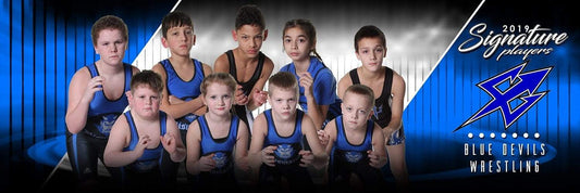Wrestling - v.3 - Signature Player - Team Panoramic-Photoshop Template - Photo Solutions