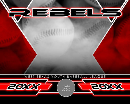 Baseball - Signature Series v.2 - Xtreme Team Photoshop Template-Photoshop Template - Photo Solutions