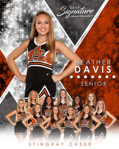 Cheer - v.2 - Signature Player - V T&I Poster/Banner-Photoshop Template - Photo Solutions
