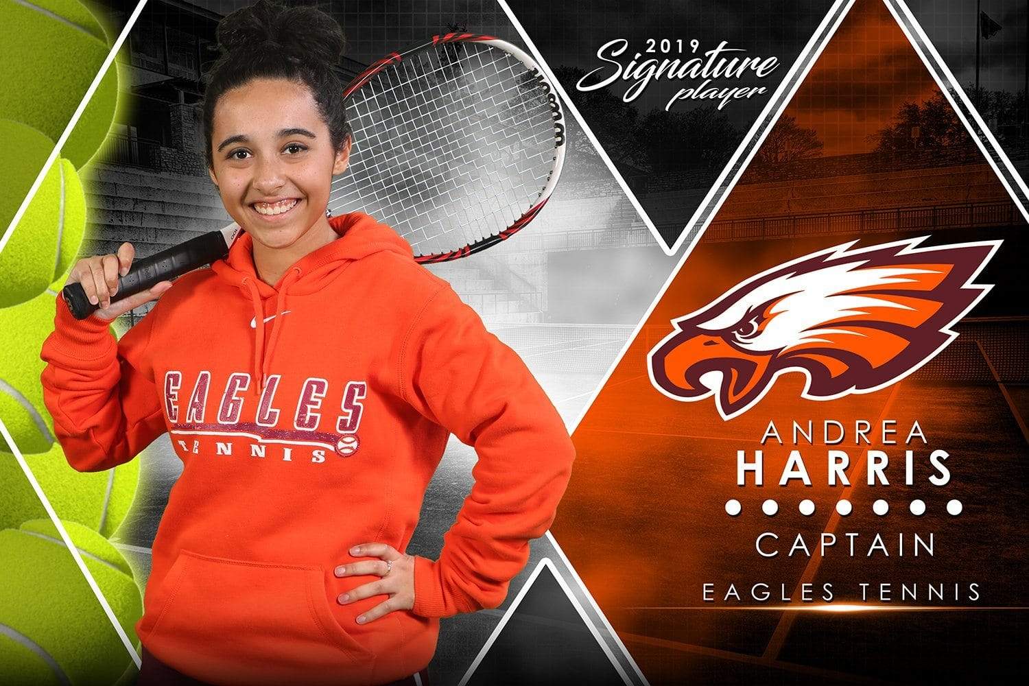 Tennis - v.2 - Signature Player - H Poster/Banner-Photoshop Template - Photo Solutions
