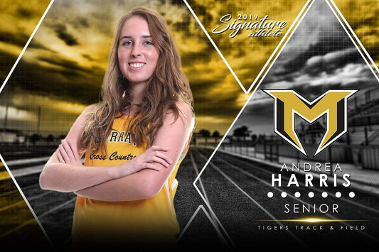 Track & Field - v.2 - Signature Player - H Poster/Banner-Photoshop Template - Photo Solutions