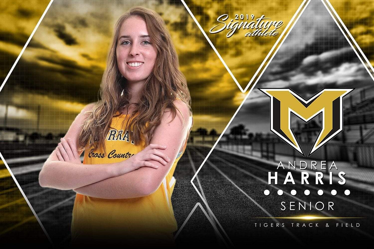 Track & Field - v.2 - Signature Player - H Poster/Banner-Photoshop Template - Photo Solutions