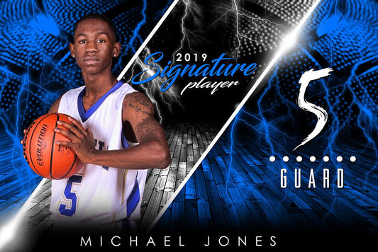 Basketball - v.3 - Signature Player - H Poster/Banner-Photoshop Template - Photo Solutions