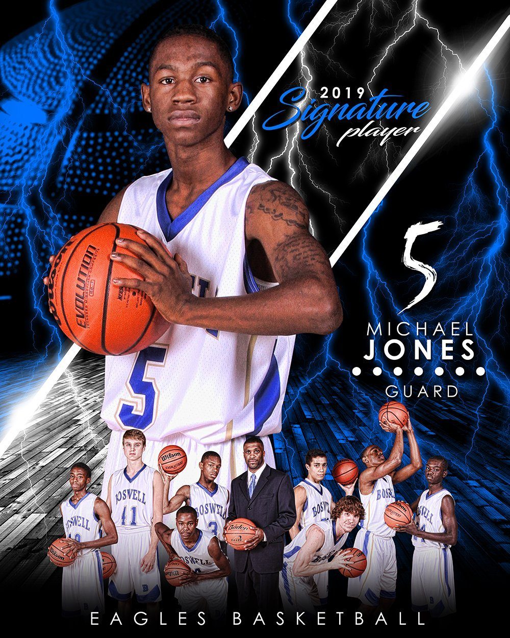 Basketball - v.3 - Signature Player - V T&I Poster/Banner-Photoshop Template - Photo Solutions