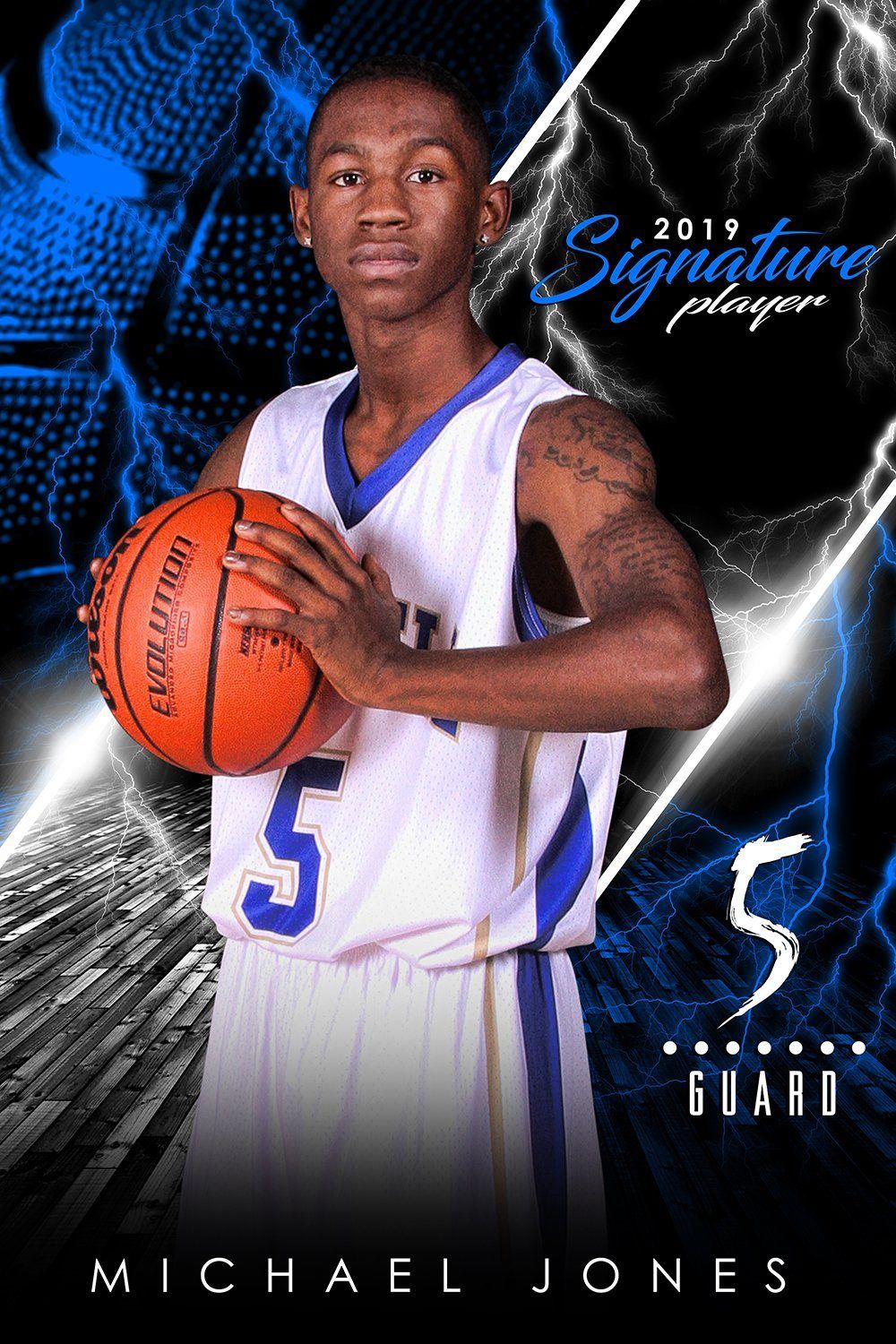 Basketball - v.3 - Signature Player - V Poster/Banner-Photoshop Template - Photo Solutions