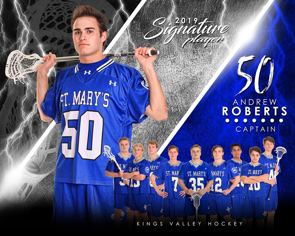 Lacrosse - v.3 - Signature Player - H T&I Poster/Banner-Photoshop Template - Photo Solutions