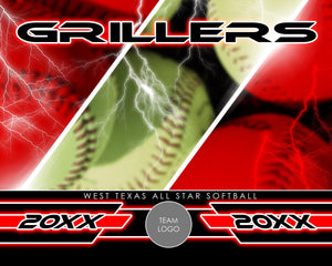 Softball - Signature Series v.3 - Xtreme Team Photoshop Template-Photoshop Template - Photo Solutions