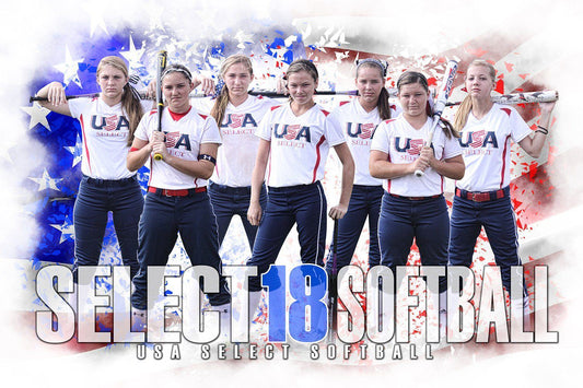 Patriot  - Signature Series - Team Poster/Banner-Photoshop Template - Photo Solutions
