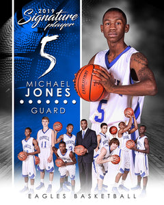 Basketball - v.1 - Signature Player - V T&I Poster/Banner-Photoshop Template - Photo Solutions