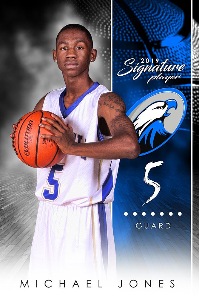 Basketball - v.1 - Signature Player - V Poster/Banner-Photoshop Template - Photo Solutions
