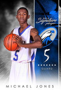 Basketball - v.1 - Signature Player - V Poster/Banner-Photoshop Template - Photo Solutions