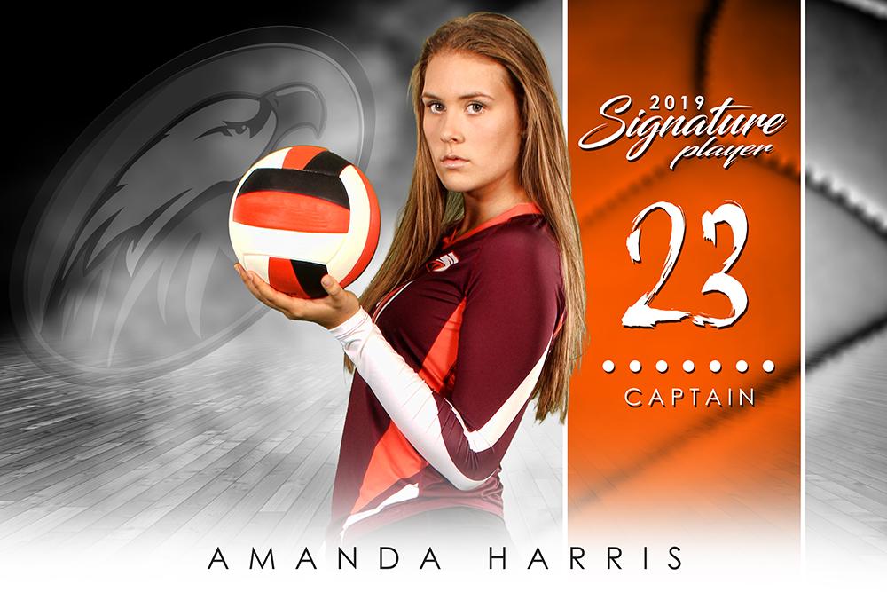Volleyball - v.1 - Signature Player - H-Photoshop Template - Photo Solutions