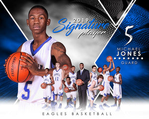 Basketball - v.2 - Signature Player - H T&I Poster/Banner-Photoshop Template - Photo Solutions