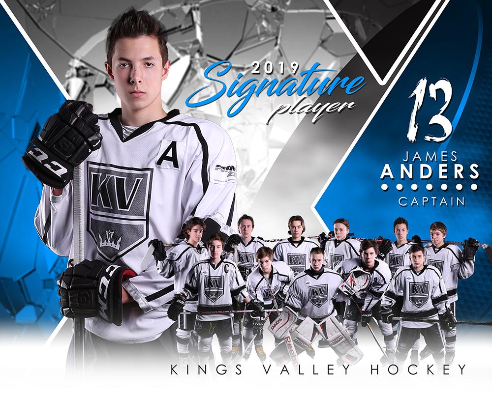 Hockey - v.2 - Signature Player - H T&I Poster/Banner-Photoshop Template - Photo Solutions