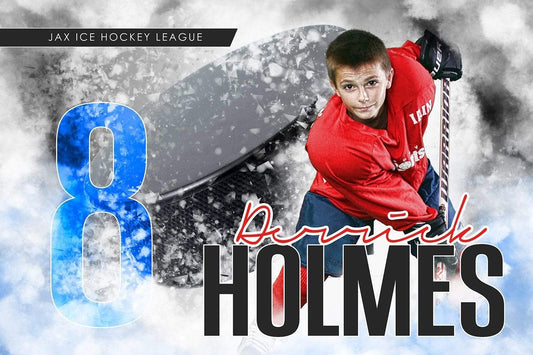 Urban Ice - Signature Series - Player Banner & Poster Template H-Photoshop Template - Photo Solutions